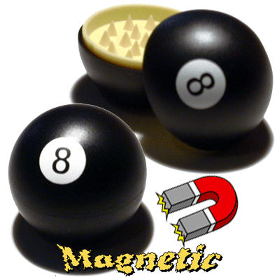 Herby's Twist magnetic 8ball herb grinderball
